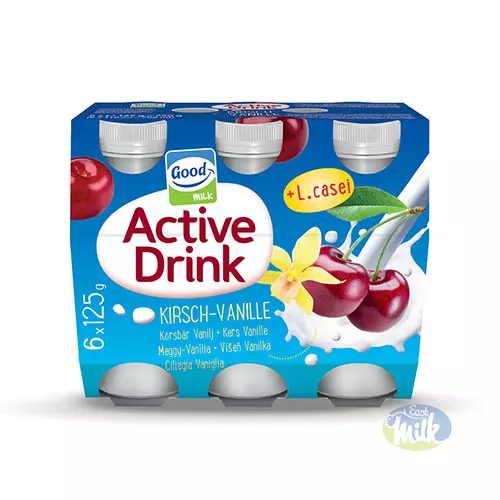 Good Milk Active Drink joghurtital meggy-vanília 6x125g