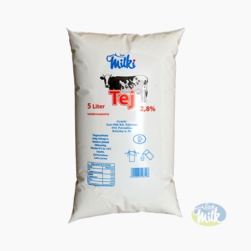 East Milki Tej 2,8 százalékos zacskós 5 liter