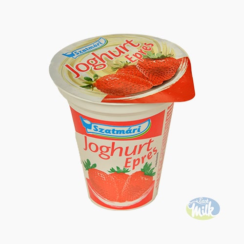 Szatmári gyümölcsdarabos joghurt epres 150g